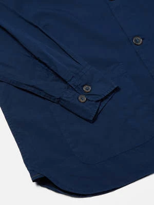 Universal WorksTravail Shirt - Navy Organic Fine Poplin - Image 6