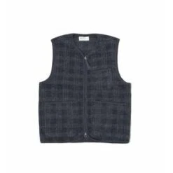 Universal WorksSwarm Fleece Zip Gilet - Navy